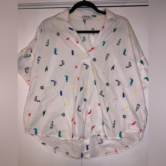 Madewell Short Sleeve‎ Blouse - Picture 1 of 2